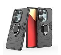 Funda para móvil Xiaomi Redmi Note 13 Pro 4G / Poco M6 Pro 4G Carcasa Magnética con Anillo Imán Antigolpes Resistente Rígida Dura [Absorción Golpes] (Xiaomi Redmi Note 13 Pro 4G/Poco M6 Pro, Negro)