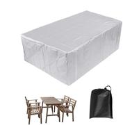 Funda para muebles de exterior, impermeable, 600D, Oxford, rectangular, 200 x 140 x 94 cm, resistente a los rayos UV, protector de mesa de jardín, protección para todo tipo de clima