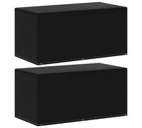 Funda para muebles de jardín 2 uds 6 ojales 160x80x75 cm