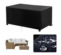 Funda Para Muebles de JardíN, 260x260x68cm/LxWxH Varios tamaños 420D Oxford Funda para Muebles de jardín, Funda Mesa Exterior Impermeable Rectangular Funda Protectora Muebles Exterior para sofá
