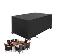 Funda para muebles de jardín a prueba de invierno, 400 x 200 x 85 cm, tela Oxford 420D, impermeable, fuerte, protector de mesa para exteriores con cordón de bloqueo y bucle