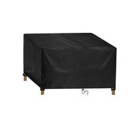 Funda para muebles de jardín al aire libre, 125 x 115 x 85 cm, impermeable, resistente a los rayos UV, Oxford 420D, rectangular, protector de mesa para muebles de patio para todas las estaciones