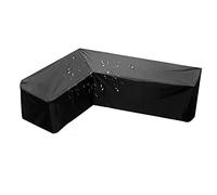 Funda para Muebles De Jardin Exterior 250X250X78cm, Funda para Mesa Exterior Y Sillas, Funda Muebles Exterior Impermeable Forma L, Resistente Al Polvo, Cubierta De Muebles De Patio