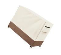 Funda para muebles de patio con cordón y cierre de hebilla de pierna | Cordón inferior ajustable, 2 rejillas de ventilación laterales para debajo de la cubierta, 2 asas para levantar y quitar