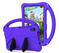 Funda para niños compatible con Huawei MediaPad M5 Lite 8 pulgadas/MatePad T8 8 pulgadas funda para tablet funda a prueba de golpes, asa soporte funda protectora con correa para hombro(Purper)