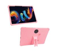 Funda para niños Compatible con TCL Tab A1 Plus de 12,2 Pulgadas (Modelo 9445X) Tableta Android, Funda Protectora de Silicona Suave con Soporte, a Prueba de caídas(Red)