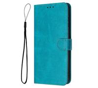 Funda para Nokia C110 de piel sintética de alta calidad con tarjetero, carcasa interior de TPU a prueba de golpes, funda tipo libro para Nokia C110, azul lago