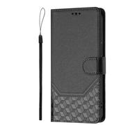 Funda para Nokia HMD Fuison, funda de piel con tapa y función atril magnético para Nokia HMD Fuison, mujeres y hombres, con ranuras para tarjetas, correa de mano, color negro