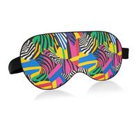 Funda para ojos para dormir con banda elástica ajustable, opaca, reutilizable, para viajes, transporte público