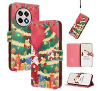 Funda para OnePlus 13R 5G,Cuero PU Carcasa,Tipo Libro Flip Case con Tarjetas y Cartera,Soporte Plegable,Cierre magnético,Protección Completa(Navidad/6)