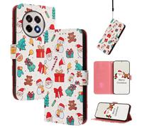 Funda para OnePlus 13R 5G,Cuero PU Carcasa,Tipo Libro Flip Case con Tarjetas y Cartera,Soporte Plegable,Cierre magnético,Protección Completa(Navidad/3)
