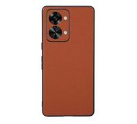 Funda para Oneplus Nord 2T,Diseño de Grano Elevado en la Superficie,Protección Anti caídas,Anti Huellas Dactilares,Anti arañazos,Apariencia de imitación de Cuero de plástico Suave-Orange