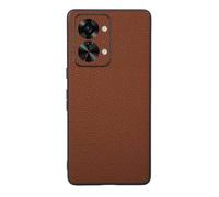 Funda para Oneplus Nord 2T,Diseño de Grano Elevado en la Superficie,Protección Anti caídas,Anti Huellas Dactilares,Anti arañazos,Apariencia de imitación de Cuero de plástico Suave-Brown
