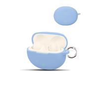 Funda para OnePlus Nord Buds 3 Pro Wireless Headphones,daunke Soft Silicona, Funda de Silicona Suave con Botones Redondos, Protección Completa, Azul Cielo