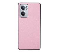 Funda para Oneplus Nord CE2 5G,Diseño de Grano Elevado en la Superficie,Protección Anti caídas,Anti Huellas Dactilares,Anti arañazos,Apariencia de imitación de Cuero de plástico Suave-Pink