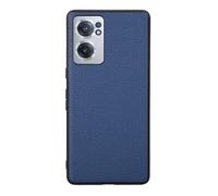 Funda para Oneplus Nord CE2 5G,Diseño de Grano Elevado en la Superficie,Protección Anti caídas,Anti Huellas Dactilares,Anti arañazos,Apariencia de imitación de Cuero de plástico Suave-Blue