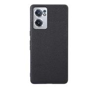 Funda para Oneplus Nord CE2 5G,Diseño de Grano Elevado en la Superficie,Protección Anti caídas,Anti Huellas Dactilares,Anti arañazos,Apariencia de imitación de Cuero de plástico Suave-Black