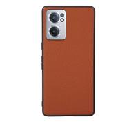 Funda para Oneplus Nord CE2 5G,Diseño de Grano Elevado en la Superficie,Protección Anti caídas,Anti Huellas Dactilares,Anti arañazos,Apariencia de imitación de Cuero de plástico Suave-Orange