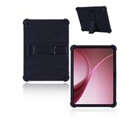 Funda para OnePlus Pad Go 2/Oppo Pad Air 5 Último Android 16 Tablet 12.1 Pulgadas, yystao Niños Suave Silicona Funda Protectora Soporte Ajustable (Negro)