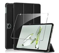 Funda para Oneplus Pad Go/OPPO Pad Neo 2024 11.4 Inches+1 Pack Cristal Vidrio Templado,con Función Soporte,Anti-Arañazos Protectora Case función-Negro