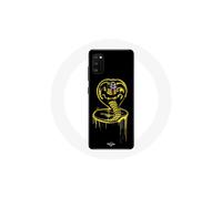 Funda para Oppo A16 Logo Cobra Kai Amarillo Fondo Negro Póster Serie
