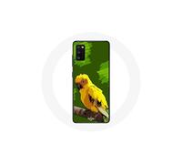 Funda para Oppo A16 Pájaros de Perruche amarillos Fondo Verde