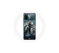 Funda para Oppo A16 Vikings Serie Temporada 6 logo Ragnar Lothbrok V Espada Gris Fondo Niebla