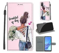 Funda para OPPO A53 4G 2020, Carcasa OPPO A53s 4G Libro con Tapa de Cuero Piel Billetera Case Flip Cover con Kickstand, Hebilla Magnetica, Ranuras Tarjetas Carcasa para OPPO A32/A33 4G 2020 / A11S