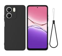 Funda para OPPO A5x 4G/5G,Carcasa Silicona Suave Gel Rasguño y Resistente Teléfono Móvil Cover,Funda Goma Cubierta Telefono Cobertura para OPPO A5x 4G/5G-Negro