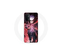 Funda para Oppo A74 5G - MANIACASE - Satoru Jujutsu Kaisen - Flexible - Anime - Blanco
