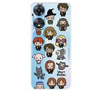 Funda para OPPO A78 5G Oficial de Harry Potter Personajes Iconos para Proteger tu móvil. Carcasa para OPPO de Silicona Transparente Flexible con Licencia Oficial