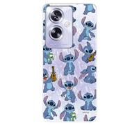 Funda para OPPO A79 5G Oficial de Lilo & Stitch Patron Transparente para Proteger tu móvil. Carcasa para OPPO de Silicona Flexible con Licencia Oficial de Disney