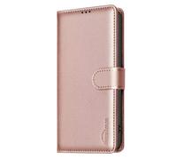 Funda para OPPO A98 5G, a prueba de golpes, de piel sintética, tarjeteros, con bloqueo RFID, funda magnética para teléfono OPPO A98 5G, color dorado