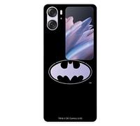 Funda para OPPO Find N2 Flip Oficial de DC Comics Batman Logo Transparente para Proteger tu móvil. Carcasa para OPPO de Silicona Transparente Flexible con Licencia Oficial