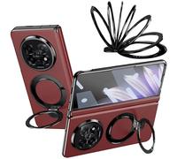 Funda para OPPO Find N5, Compatible con mag/Safe, Soporte de Metal Plegable, Funda Protectora con bisagra para OPPO Find N 5-Rojo