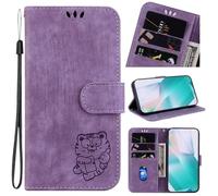 Funda para OPPO Realme C75, a prueba de golpes, de piel sintética en relieve, con tapa tipo cartera, funda de teléfono con tapa de TPU suave con ranuras para tarjetas, ajuste delgado, funda protectora