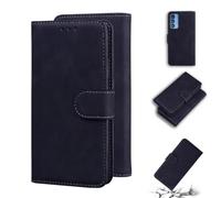 Funda para OPPO Realme C75 de piel sintética a prueba de golpes con tapa para teléfono OPPO Realme C75, cierre magnético, función atril, con tarjetero para OPPO Realme C75, color negro