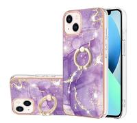Funda para OPPO Reno 12 Pro 5G con soporte de anillo, a prueba de golpes, brillante, antideslizante, delgada, carcasa rígida de mármol, funda protectora de silicona para OPPO Reno 12 Pro 5G, color