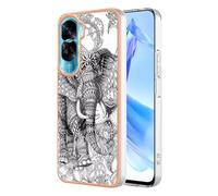 Funda para OPPO Reno 12 Pro 5G, diseño de mármol, brillante, funda OPPO Reno 12 Pro 5G, a prueba de golpes, delgada, suave, silicona TPU, funda para teléfono OPPO Reno 12 Pro 5G Totem Elephant