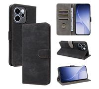 Funda para OPPO Reno 15F 5G, [Tecnología de Bloqueo RFID] Fundas de Billetera, Funda OPPO Reno 15F 5G con [Soporte]-Negro