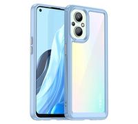 Funda para OPPO Reno 7 Z 5G, DQG Azul Flexible Carcasa Shell Ultra Slim Suave TPU Silicona Cover Gel Tapa Caso Case para OPPO Reno 7 Z 5G (6.43") - Azul