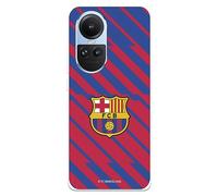 Funda para OPPO Reno10 del FC Barcelona BarÇa Escudo tansparente para Proteger tu móvil. Carcasa de Silicona Flexible con Licencia Oficial FC Barcelona
