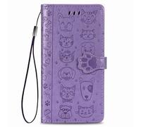 Funda para Oppo Reno12 Pro, funda de piel de alta calidad, cierre magnético, protección completa, diseño de libro, cartera con ranuras para tarjetas, función atril para Oppo Reno12 Pro, color morado