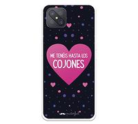 Funda para OPPO Reno4 Z 5G Oficial de Puterful Me tenéis hasta los cojones Transparente para Proteger tu móvil. Carcasa para OPPO de Silicona Flexible con Licencia Oficial de Puterful