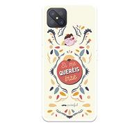 Funda para OPPO Reno4 Z 5G Oficial de Puterful Si me queréis irse Transparente para Proteger tu móvil. Carcasa para OPPO de Silicona Flexible con Licencia Oficial de Puterful