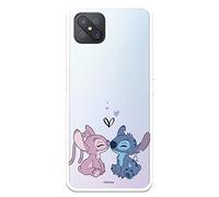 Funda para OPPO Reno4 Z 5G - OPPO A92s Oficial de Lilo & Stitch - Angel & Stitch Beso para Proteger tu móvil. Carcasa de Silicona Flexible con Licencia Oficial de Disney