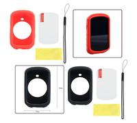 Funda para ordenador de bicicleta para Garmin Edge 530 con pantalla de | Carcasa fina de silicona resistente a los arañazos y al polvo para ciclismo al aire libre, montaje rápido, color negro