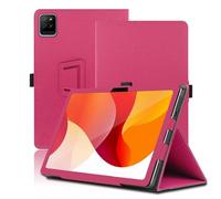 Funda para Oscal Pad 30 WiFi 10.1 Pulgadas, Oscal Pad 30 WiFi Tablet Funda, Funda Protectora Plegable con Soporte para Lápiz y Correa para la Muñeca, Protección Total. (Rojo)