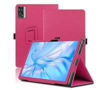 Funda para OUKITEL OT5S 12 Pulgadas, OUKITEL OT5S Tablet Funda, Funda Protectora Plegable con Soporte para Lápiz y Correa para la Muñeca, Protección Total. (Rojo)