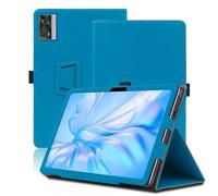 Funda para OUKITEL OT5S 12 Pulgadas, OUKITEL OT5S Tablet Funda, Funda Protectora Plegable con Soporte para Lápiz y Correa para la Muñeca, Protección Total. (Azul Claro)